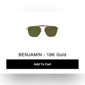 AMAVII Benjamin 18k gold Sunglasses